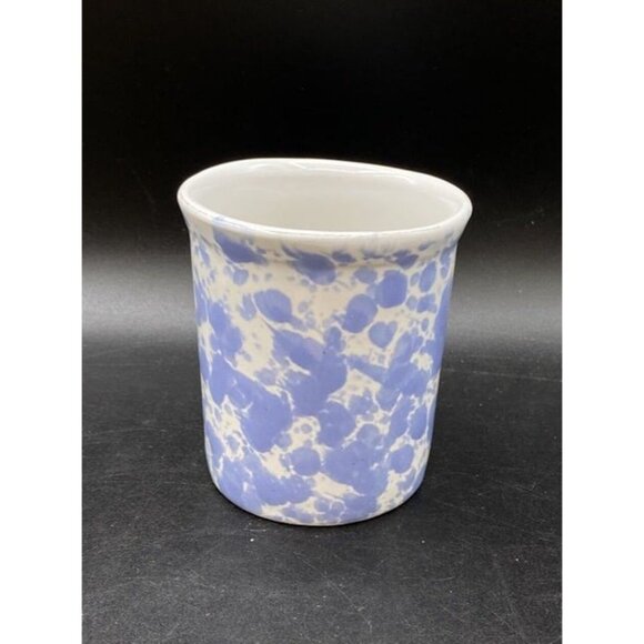 Vermont Bennington Potters Morning Glory Baby Blue Coffee 4” Mug - Picture 2 of 7